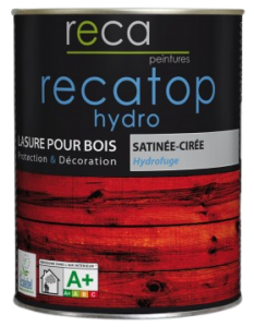 recatop hydro lasure pour bois satinée