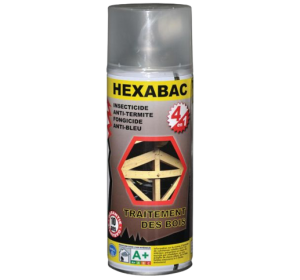 hexabac bombe aérosol traitement bois anti termite pour poutres